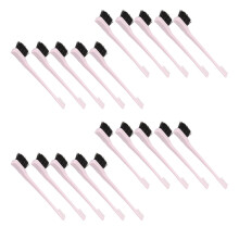 20 Stück Augenbrauenbürsten- und Kammset aus ABS-Nylon, ergonomische Make-up-Werkzeuge