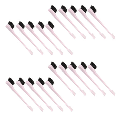 20Pcs Eyebrow Brush Comb Set 2 Head ABS Soft Nylon Ergonomic Labor Saving Makeup Tools