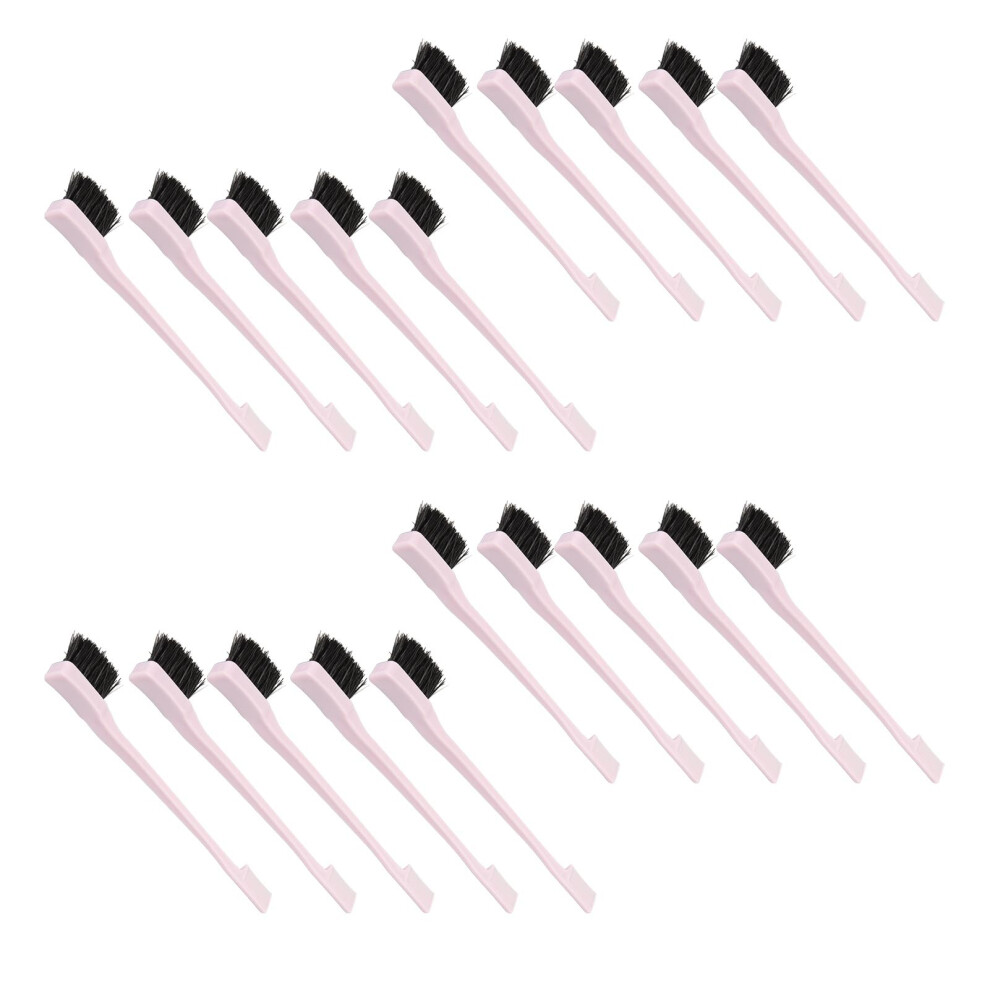 20Pcs Eyebrow Brush Comb Set 2 Head ABS Soft Nylon Ergonomic Labor Saving Makeup Tools