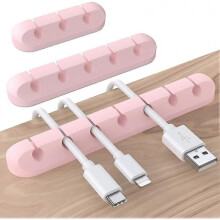 Desk Organizer Cable Clips - Set of 3 Cable Holders