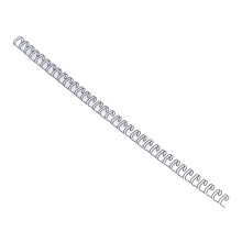 100 Stück Doppel-Schlaufen-Binderrücken, 6,4 mm, 20 Blatt, Schwarz