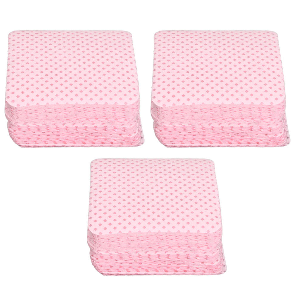 Light/Pink 300Pcs Lint Free Nail Wipes Gentle Soft Cotton Residue Removal Gel Nail Polish Remover Pads For Lash Extension