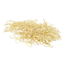 Schleifen-Papierclips, 100 Stück, klein, goldfarben, farbecht
