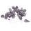 25 Stück Amethyst-Runensteine mit Pendel, Chakra 11