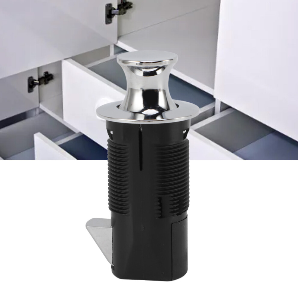 Cabinet Lock Zinc Alloy Abs Secure Round Embedded Push To Open Lock For File Drawer Cupboard Mailbox Rv Furniture Chrome 4941314336989