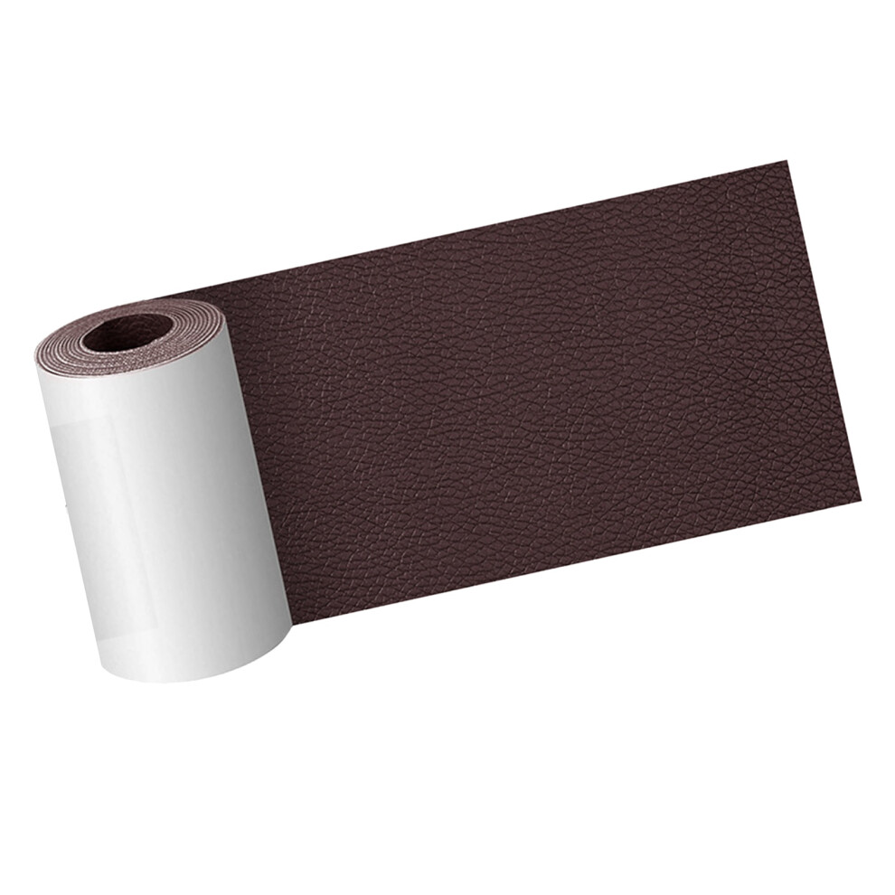 Leather Repair Patch Professional Soft Delicate Self Adhesive Leather Repair Tape for Sofas Car Seats Couches Handbags Furniture Dark Brown