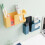 Blauer ABS-Wandorganizer 17x9x3.8cm 6