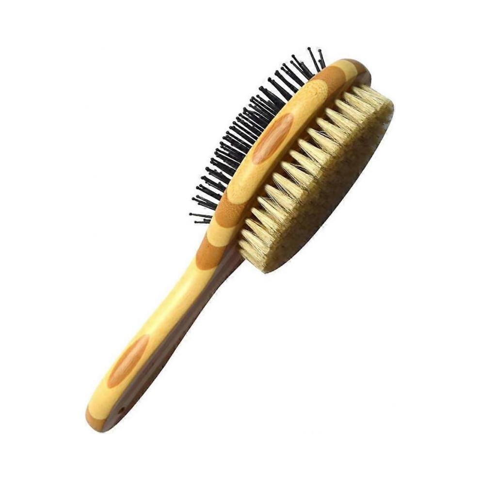 Bamboo Grooming Brush, Bamboo Cat Brush, Bamboo Dog Brush, Double Sided Bamboo