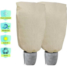 Winter Plant Frost Protection Cover 2 Pack Heated Fleece Jacket for Garden