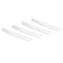Plastikspiralhülsen aus Draht, 25,4 mm Durchmesser, 48 Windungen, passend für A4-Papier, 35 Stück, weiß