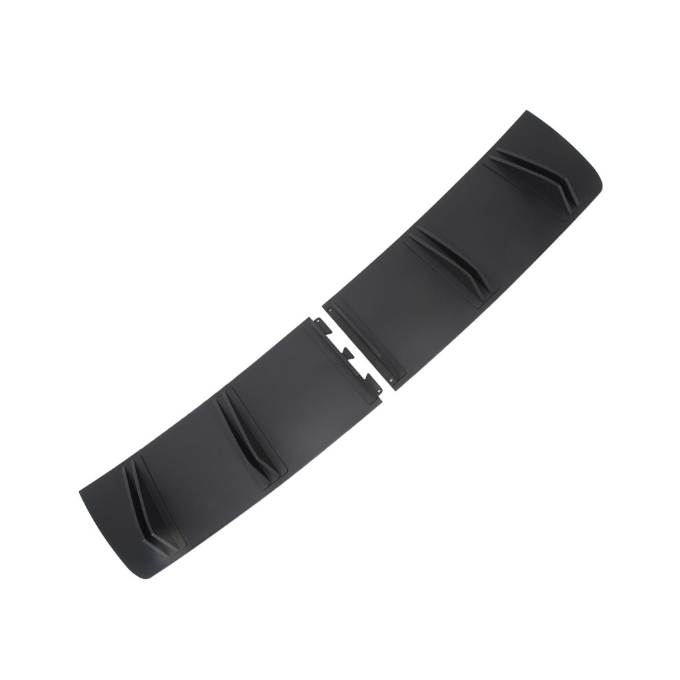 83Cm Rear Bumper Lip Diffuser 2 Parts Universal Fit Rear Shark Fin Spoiler For 1 Series E90 Black 6931314340909