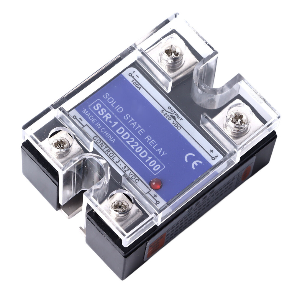 Single Phase Solid State Relay 3 To 32Vdc Input 5 To 220Vdc Load Solid State Relay Module 100A 6901314341749