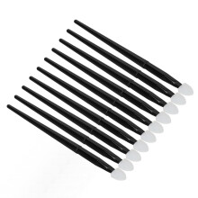 10pcs Silicone Eyeshadow Brush Kit Portable Silicone Eye Makeup Applicator for Eyebrow Powder Eyeliner