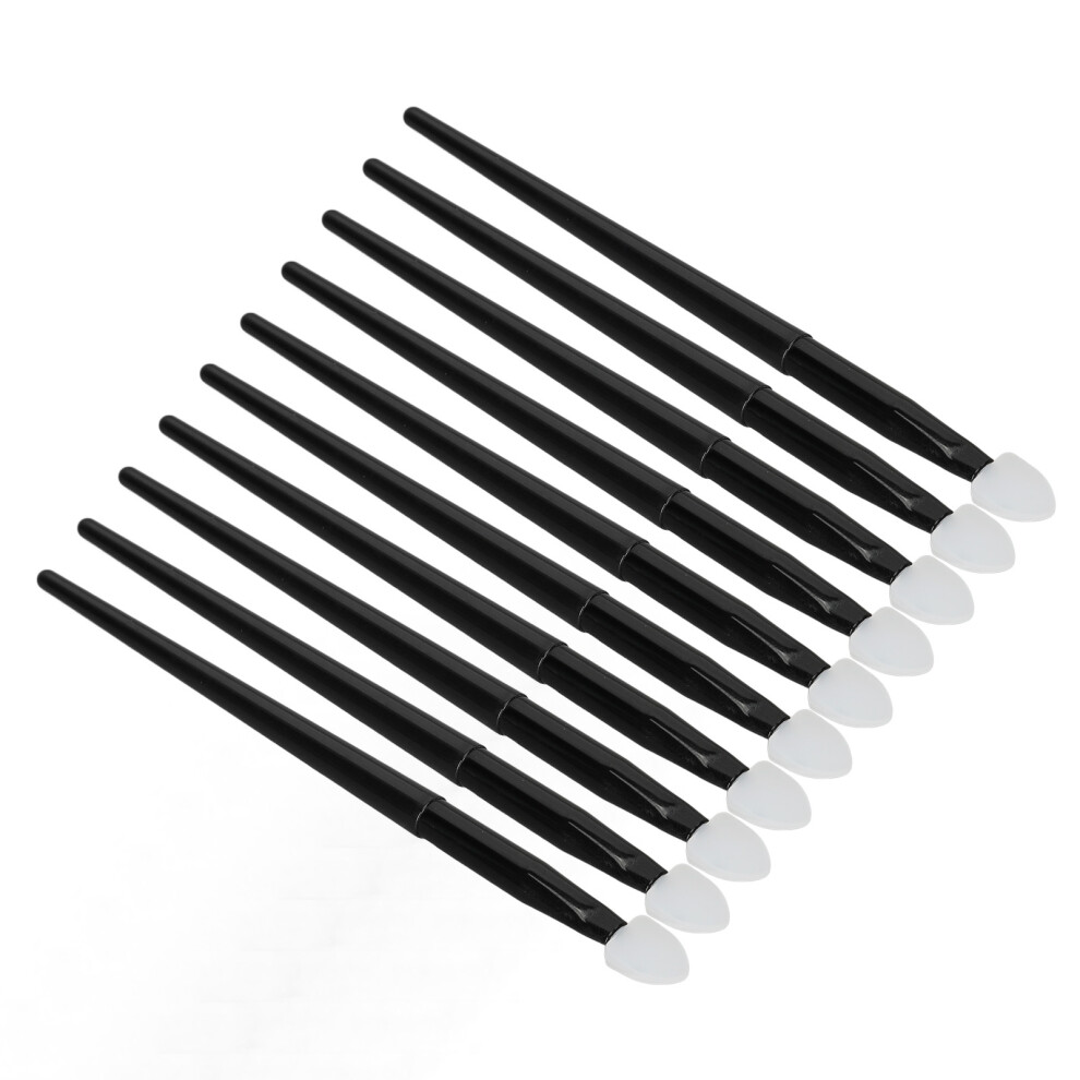 10pcs Silicone Eyeshadow Brush Kit Portable Silicone Eye Makeup Applicator for Eyebrow Powder Eyeliner