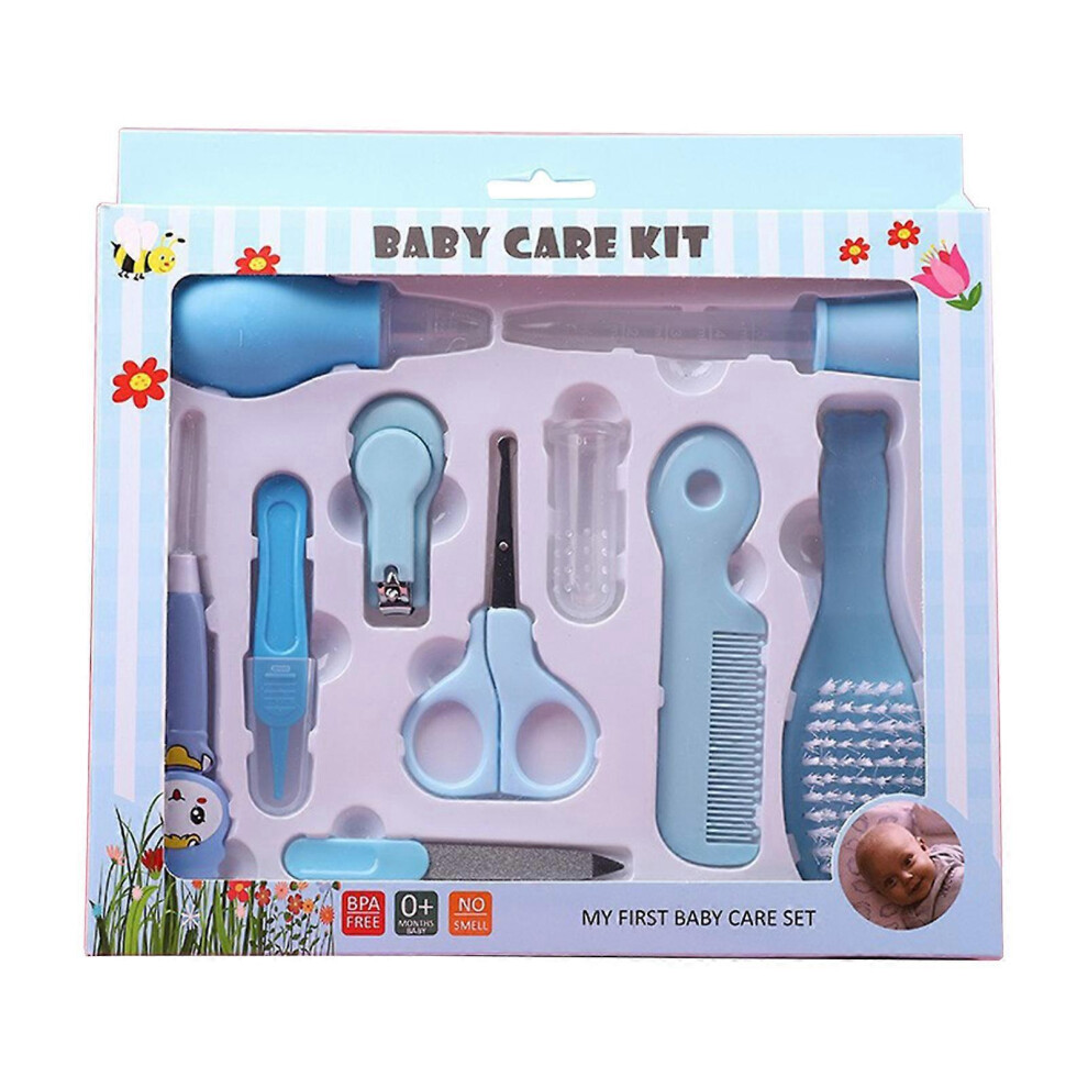 (Pink, One Size) Infant Safety Care Set Infant Trimmer Set Baby Healthcare Include Brush Comb Trimmer Nasal Aspirator File Blue 8052607467283