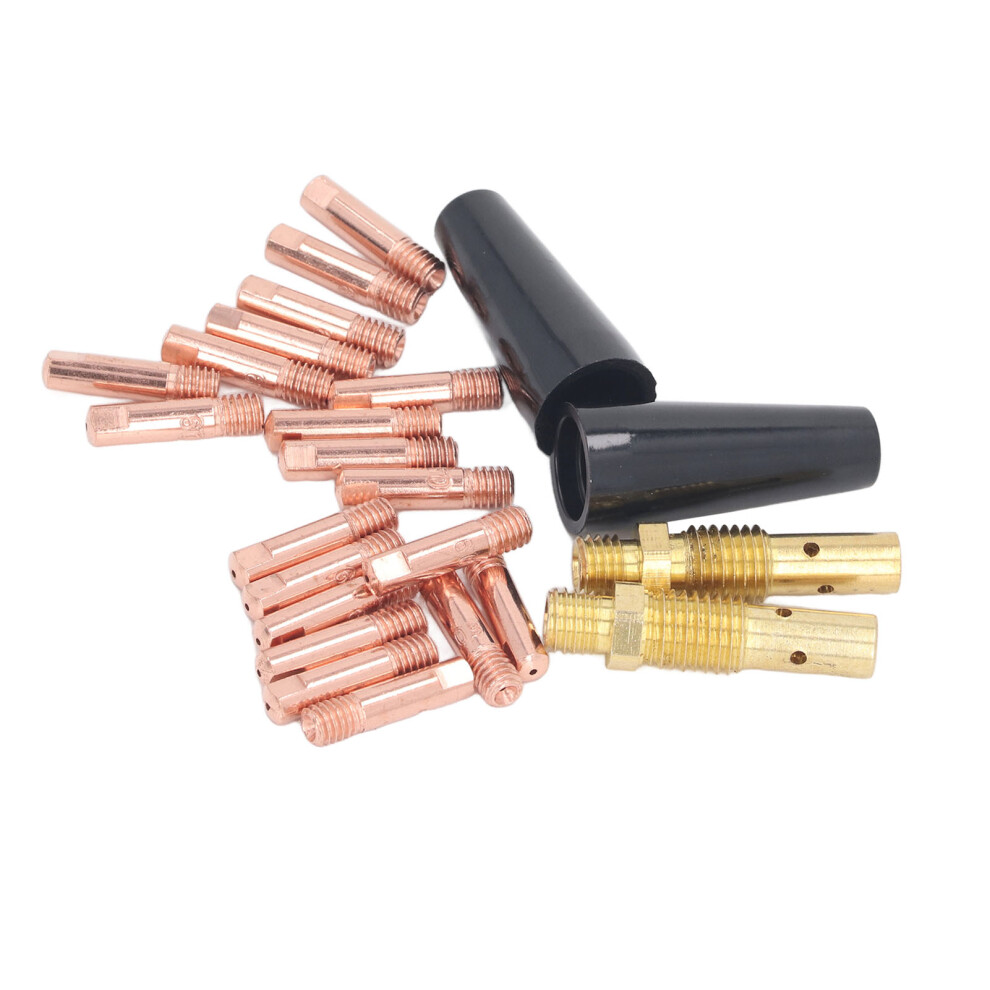 24Pcs Mig Welding Gun Kit Consumables 15Ak Tip Nozzle Diffuser Equipment Accessories 8781314344838