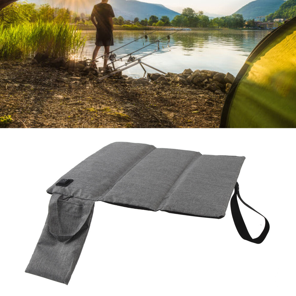 Portable Heated Seat Cushion Adjustable Temperature Weight Foldable Usb Heating Seat Pad For Outdoor Stadium Camping Frosted Gre Light 8451314345189