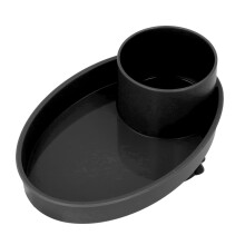 Snack-Tablett für Autokindersitz in Schwarz, Höhe 11 cm / 4,33 in