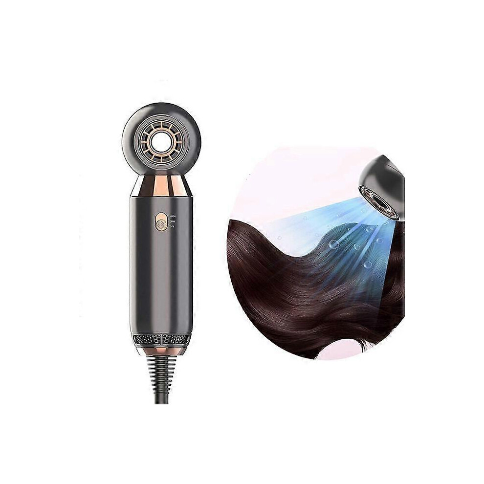 (As show, One size) Travel Hair Dryer, Ionic Hair Dryer, 800W, 2 Temperature Settings - Low Noise for Household Travel, Hotel Dorm, with Portable Mini Bag