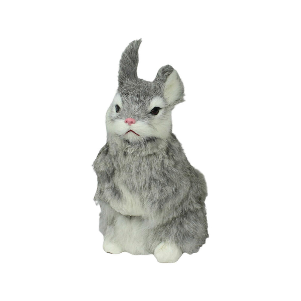 (Yellow, One Size) Simulation Rabbit For Doll Cute Rabbits Figurine Lifelike Animal For Doll Plush Toy For Kids Girls Boys Children Birthda Grey 8052607470252