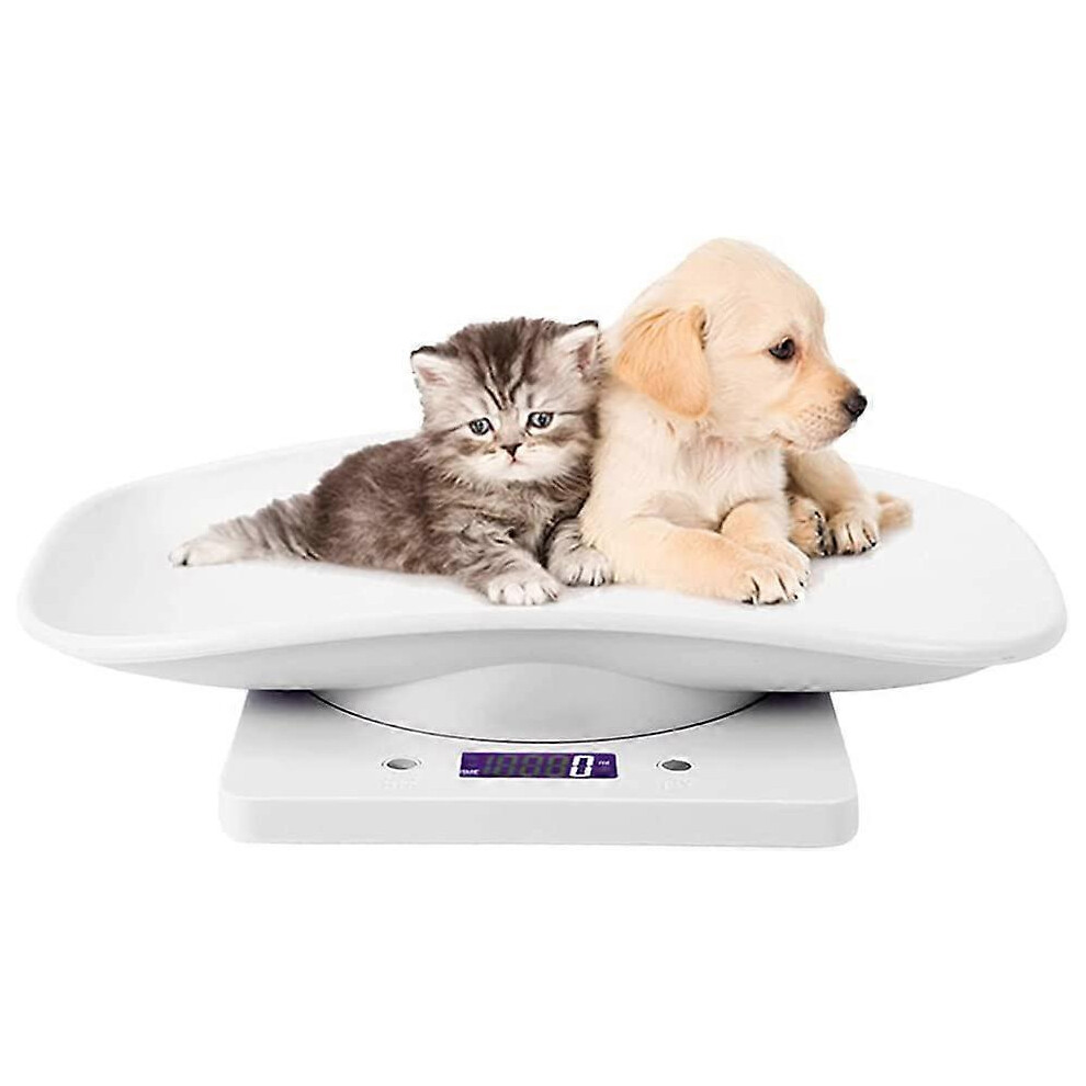 (As Show, One Size) Electronic Pet Scale, Small Digital Scale, 10Kg/1G Lcd Display Scale Precision Measure Weighing Tool For Kitchen Kitten Puppies To Light