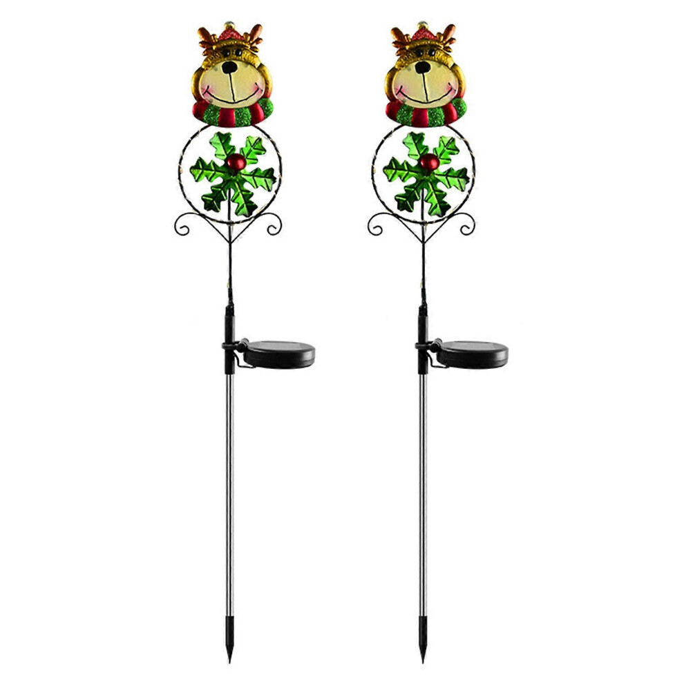 (Snowman, One Size) Waterproof Christmas Garden Handicrafts Art Decorative Floor Insert Stakes Lawn Ornament Home Decor For Courtyard Patios 3081097228895