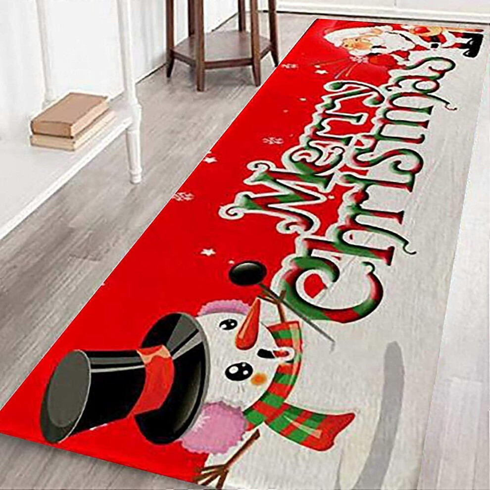 (As show, One size) Christmas Rugs Merry Christmas Welcome Doormats Indoor Home Carpets Decor Merry Christmas Decorative Xmas Decor Ornaments Party De-image-OPC-PHQTFYS-NEW
