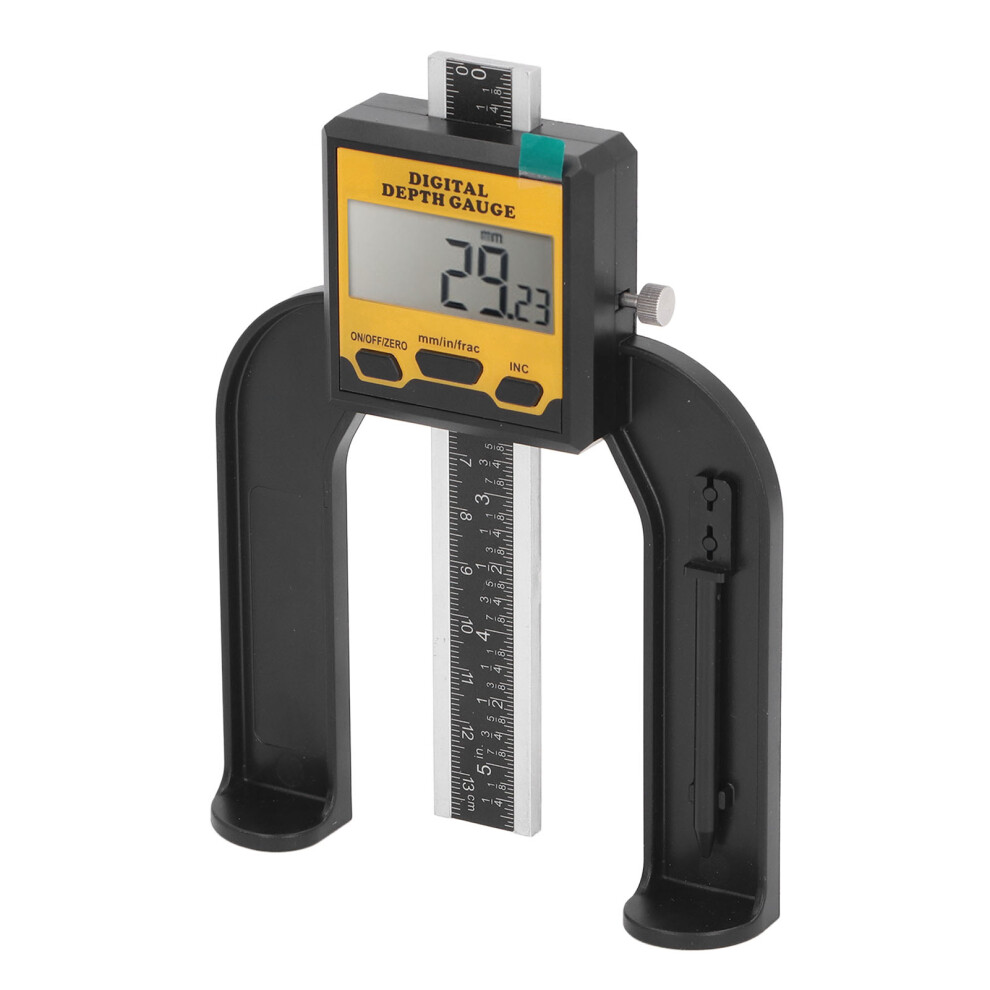 Digital Depth Gauge 0.01Mm Resolution Woodworking Height And Depth Measurement Tool With Magnetic Base 8701314352695