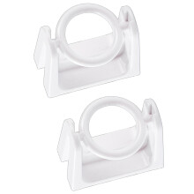 Curtain Rod Holder Hook Punch Free Strong Load Bearing ABS Swivel Curtain Pole Holder Hook for Bathroom Bedroom