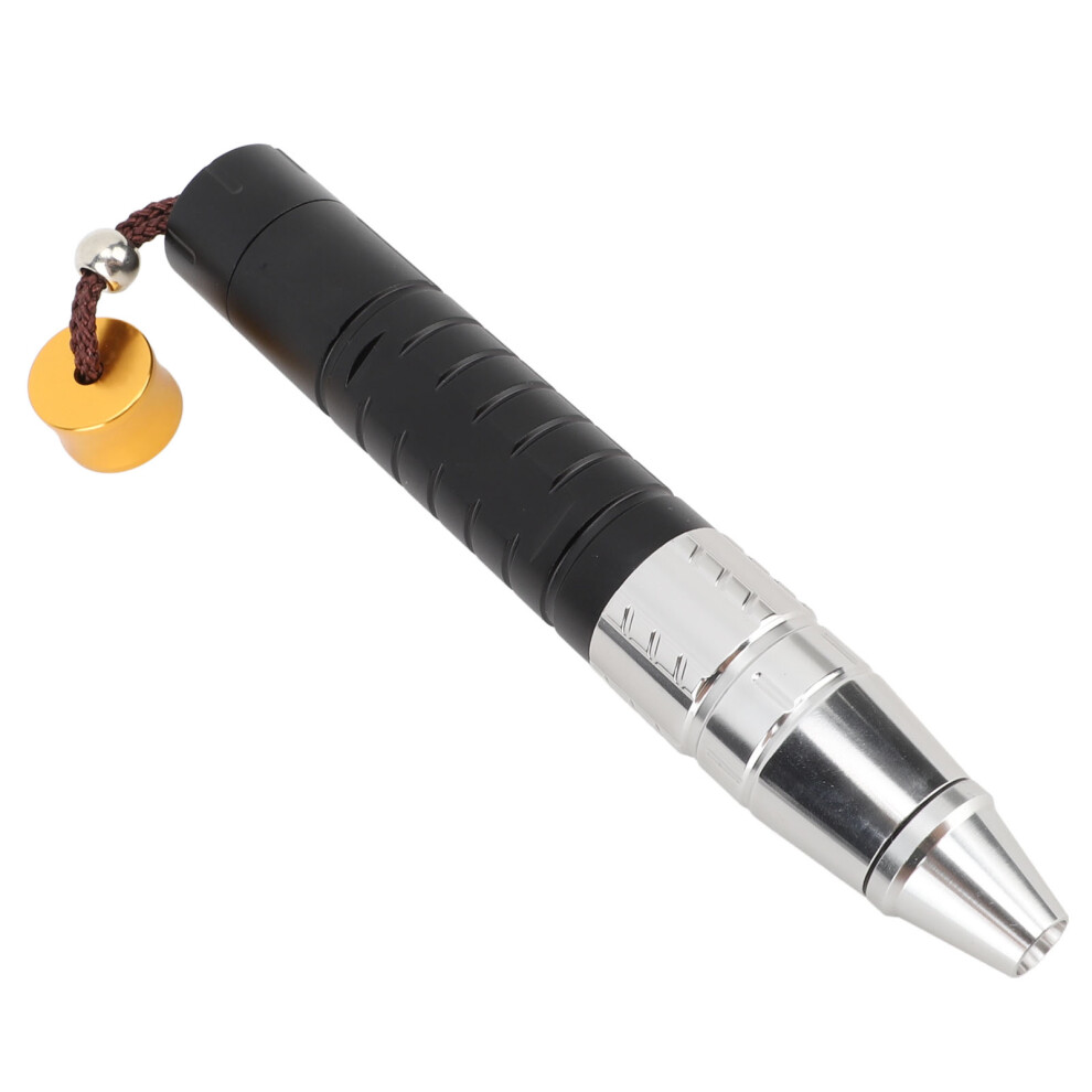 3-in-1 Gemstone Identification Light with Tail Switch: UV 365nm + White + Yellow LED, USB-C Rechargeable 18650 3000mAh, Aluminum Alloy, for Jade