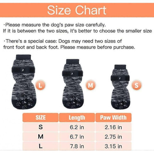 Double Side Anti-Slip Dog Socks with Adjustable Straps - Strong Traction Control Heilwiy Gift 1