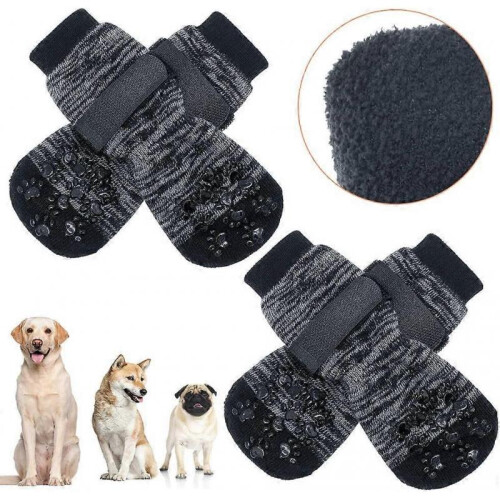 Double Side Anti-Slip Dog Socks with Adjustable Straps - Strong Traction Control Heilwiy Gift