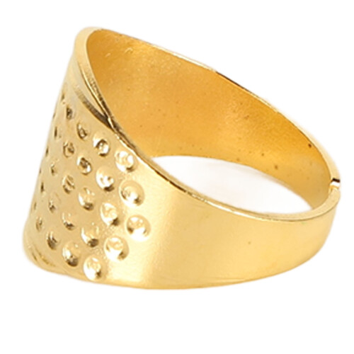 100pcs Metal Sewing Thimble Adjustable Size Rust Resistant DIY Sewing Finger Protector Finger Shield Ring Finger Guards