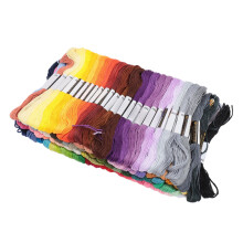 100 Skeins Embroidery Thread Durable Polyester 6 Strands Bright Rich Colors Multi Purpose Embroidery Floss for Craft DIY