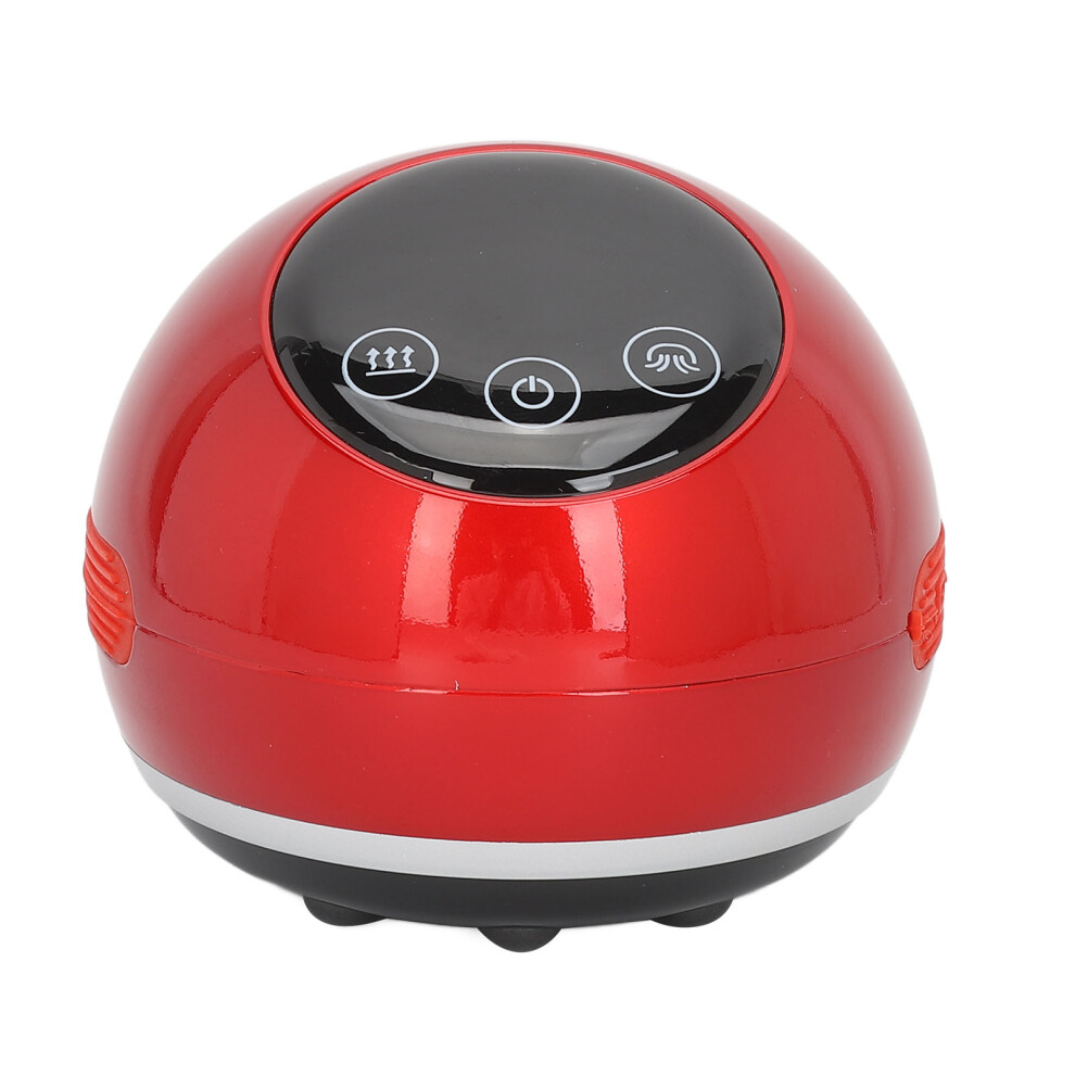Electric Cupping Machine 5 Heating 5 Suction Gears Negative Pressure Vacuum Gua Sha Massager Red