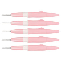 5Pcs Embroidery Felting Needle 3 Pins 6in Long Steel Plastic Detachable Needle Felting Tool for Craft Blanket Clothes