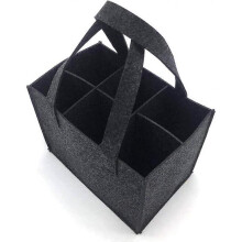 Men's handbag beer felt bottle carrier 6 bottles wine bottles gift bag beer