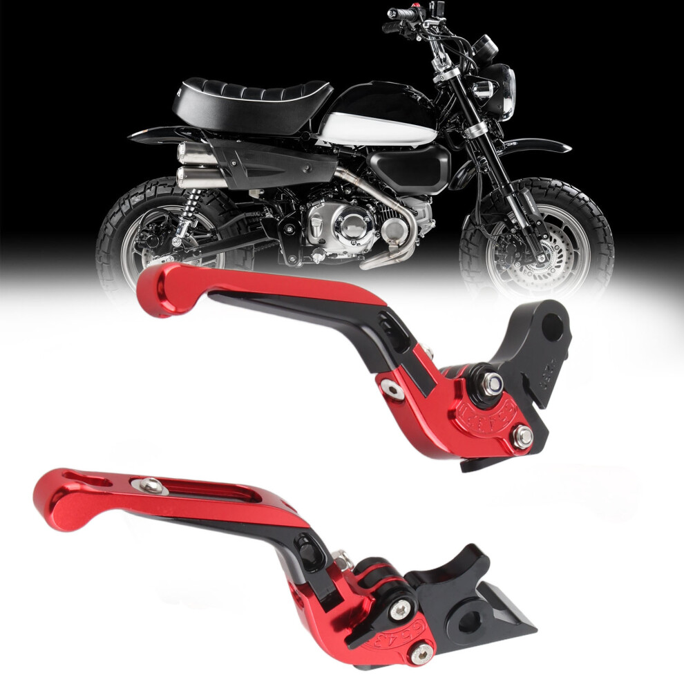 Folding Clutch Lever Cnc 6061 Aluminum Alloy Adjustable Length For Trail 125 Monkey 125 Super Cub110 Red 8131314367502