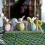 (Green) Easter Table Sign Bunny Decor - 3 Rabbits Eggs Table Signs Easter Decorations Cute Rabbit Egg Happy Easter Ornaments Party Table Decoration 5