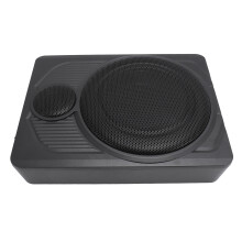 Car Subwoofer 600W 10 Inch Ultra Thin Under Seat High Powered Speaker with Volume Control Cable for Audio System