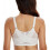 Women's Full Figure Front Closure Wirefree Jacquard Back Support Posture Bra 2