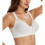 Women's Full Figure Front Closure Wirefree Jacquard Back Support Posture Bra 5