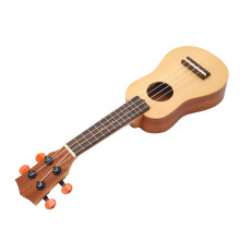16 Inch Ukulele Solid Spruce Wood 4 String Ukulele Mini Stringed Instrument for Beginners Professionals