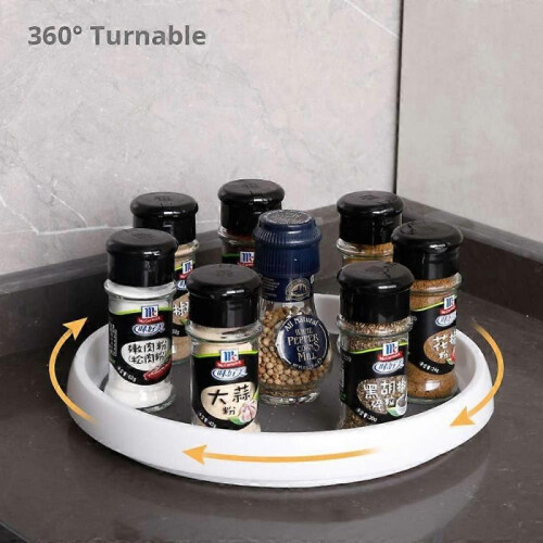 Lazy Susan Turntable, Spice Rack Free Standing, Kitchen Cupboard Organiser 2