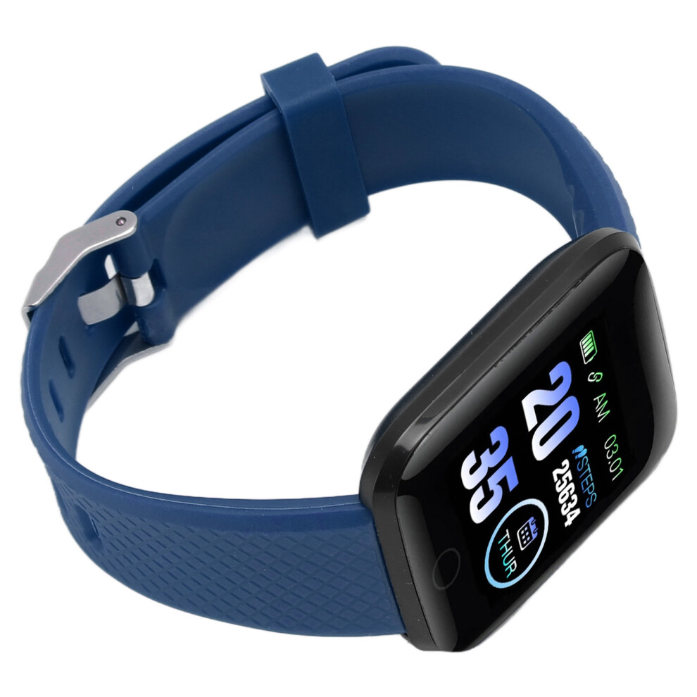116 Plus Smart Watch 1.3 Inch Tft Color Screen Ip67 Waterproof Sports Smart Watch With Tooth Message Reminder Blue 3751314375120