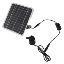 50W Solar Powered Water Pump Solar Panel Kit 24 Hour Operation Solar Panel Water Fountain Pump Kit with Switch Adjustment for Bird Bathing
