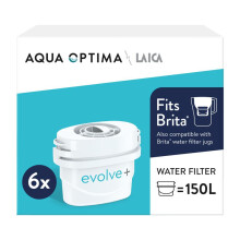 Water Filter, Evolve+ 6 pack, Aqua Optima by Laica