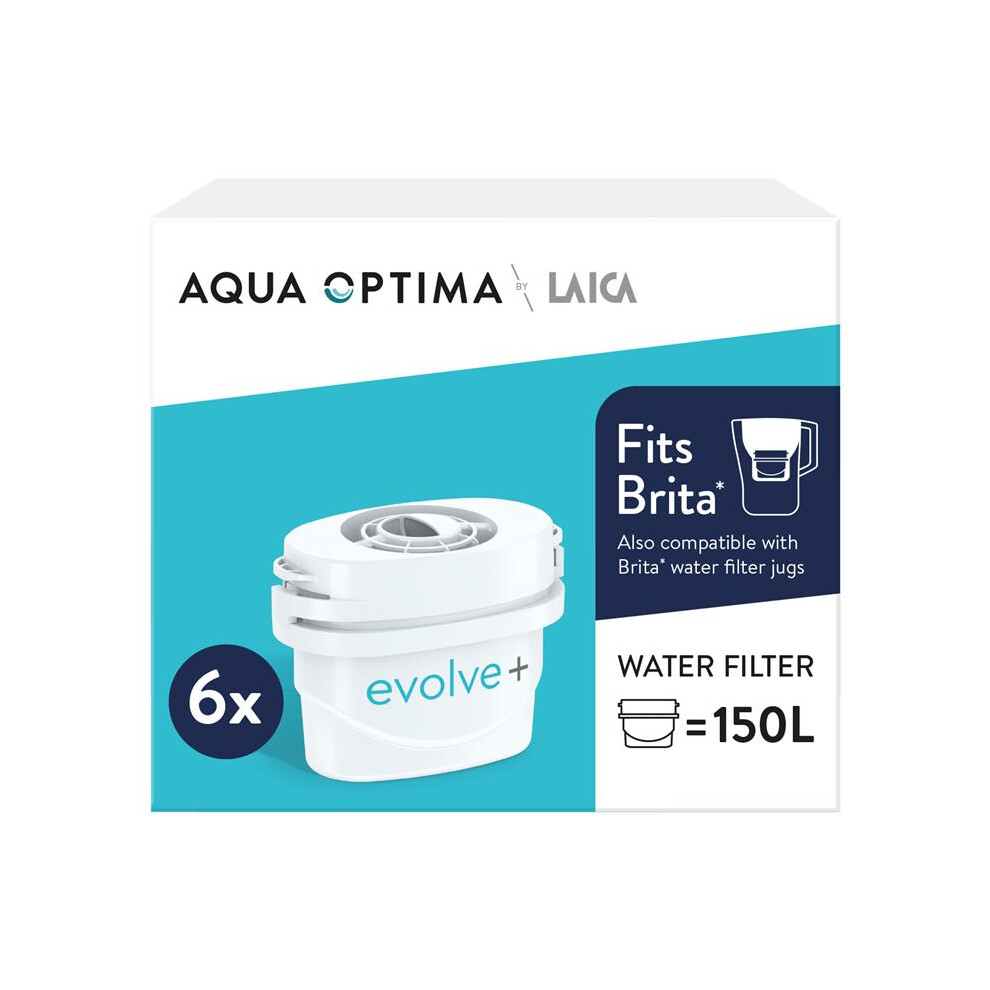 Water Filter, Evolve+ 6 pack, Aqua Optima by Laica