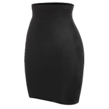 (L, Black) Half Slips for Under Dresses Womens High Waist Tummy Control Skirt Slimming Butt Lift Body Shaper Skirts Seamless Slip Shapewear
