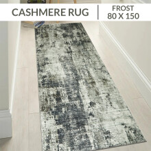 (80 x 150 cm , Grey Abstract) Traditional Large Rugs Nonslip Living Room Bedroom Carpets Kitchen Hallway Runner Rug & Door Mats